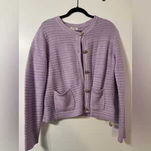 JODIFL Lilac Button-Up Cardigan